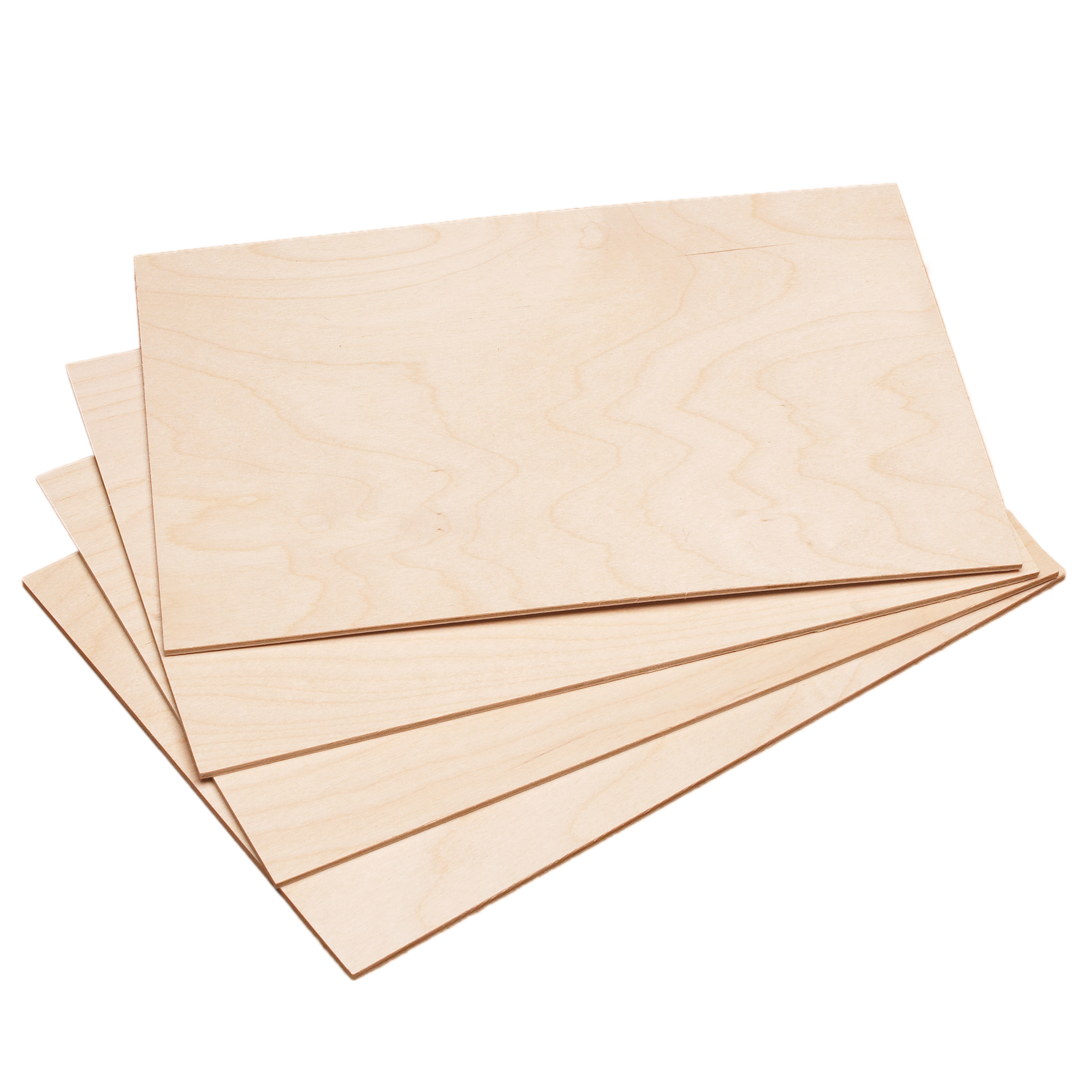 Birkensperrholzplatten, DIN A4-Format