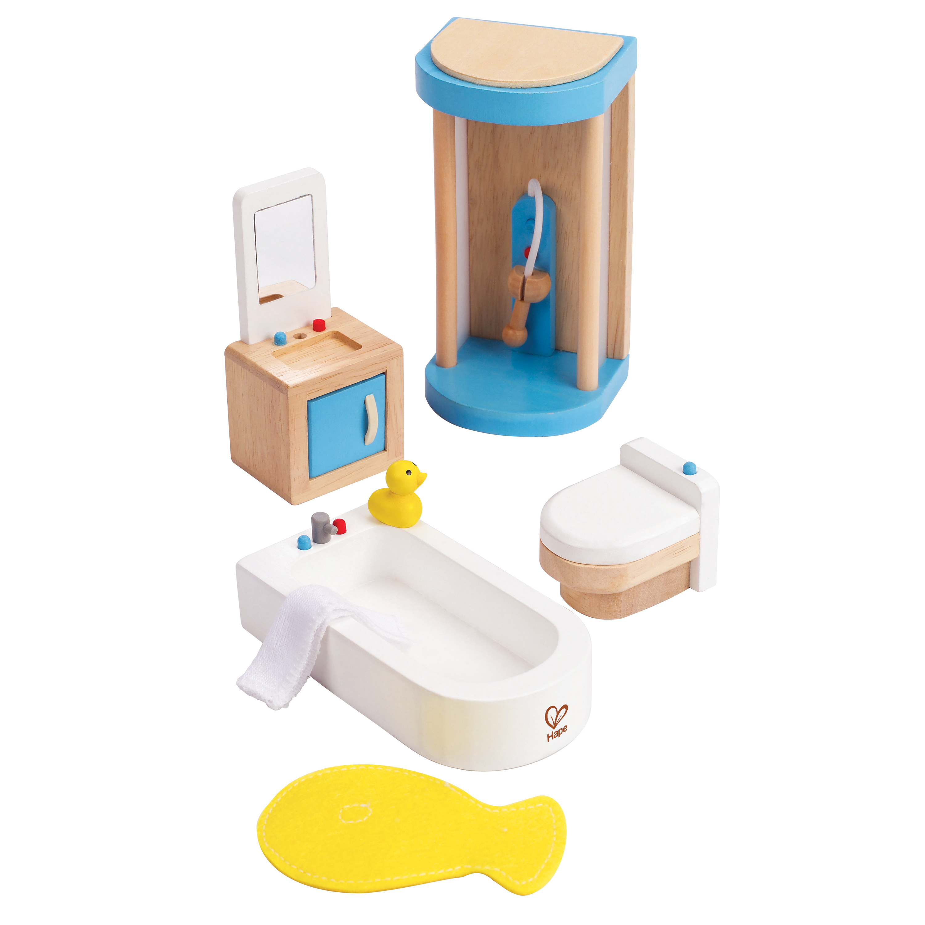 Puppenhaus-Badezimmer, 7 Teile