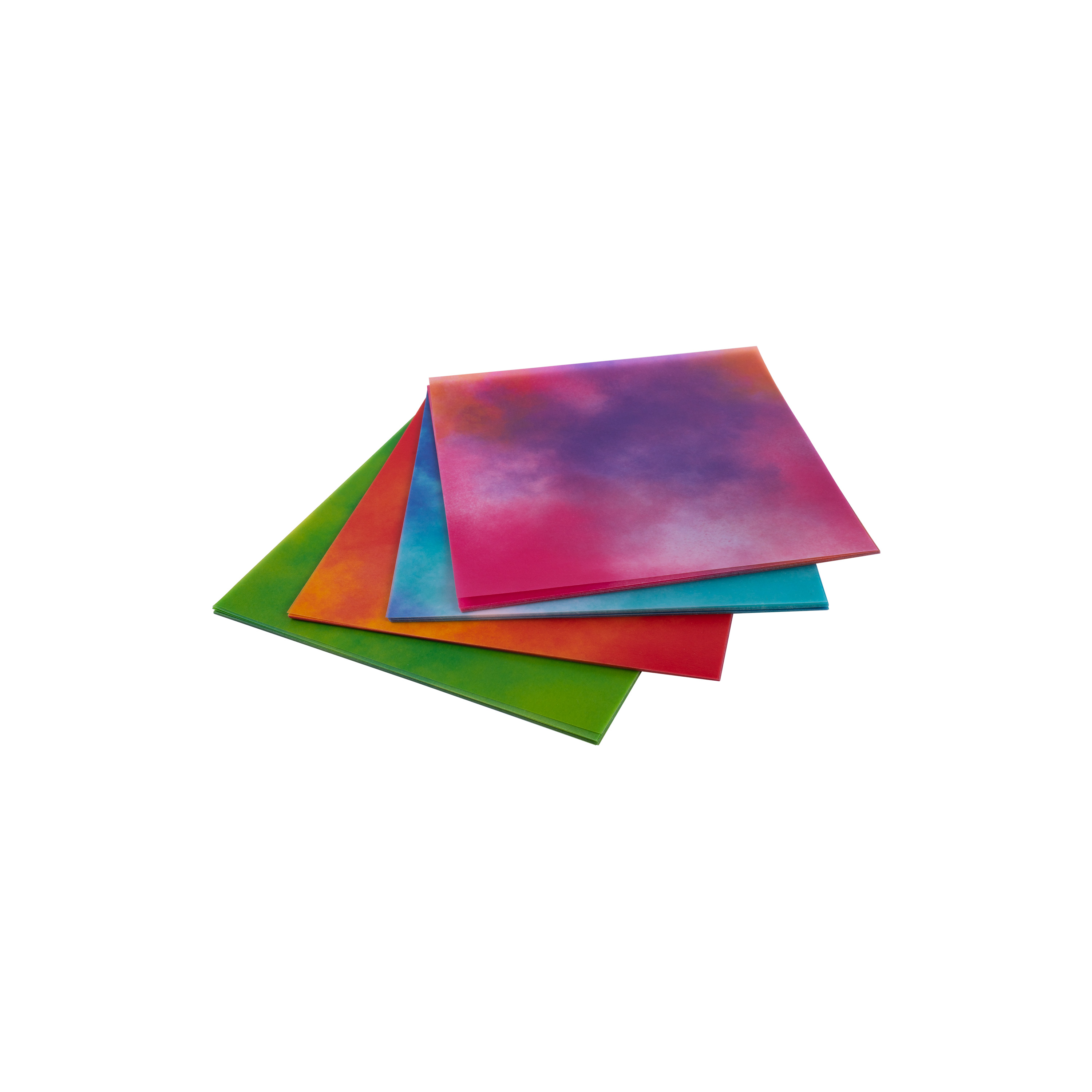 Origami Faltblätter Transparentpapier 'Nebel', 10 x 10 cm