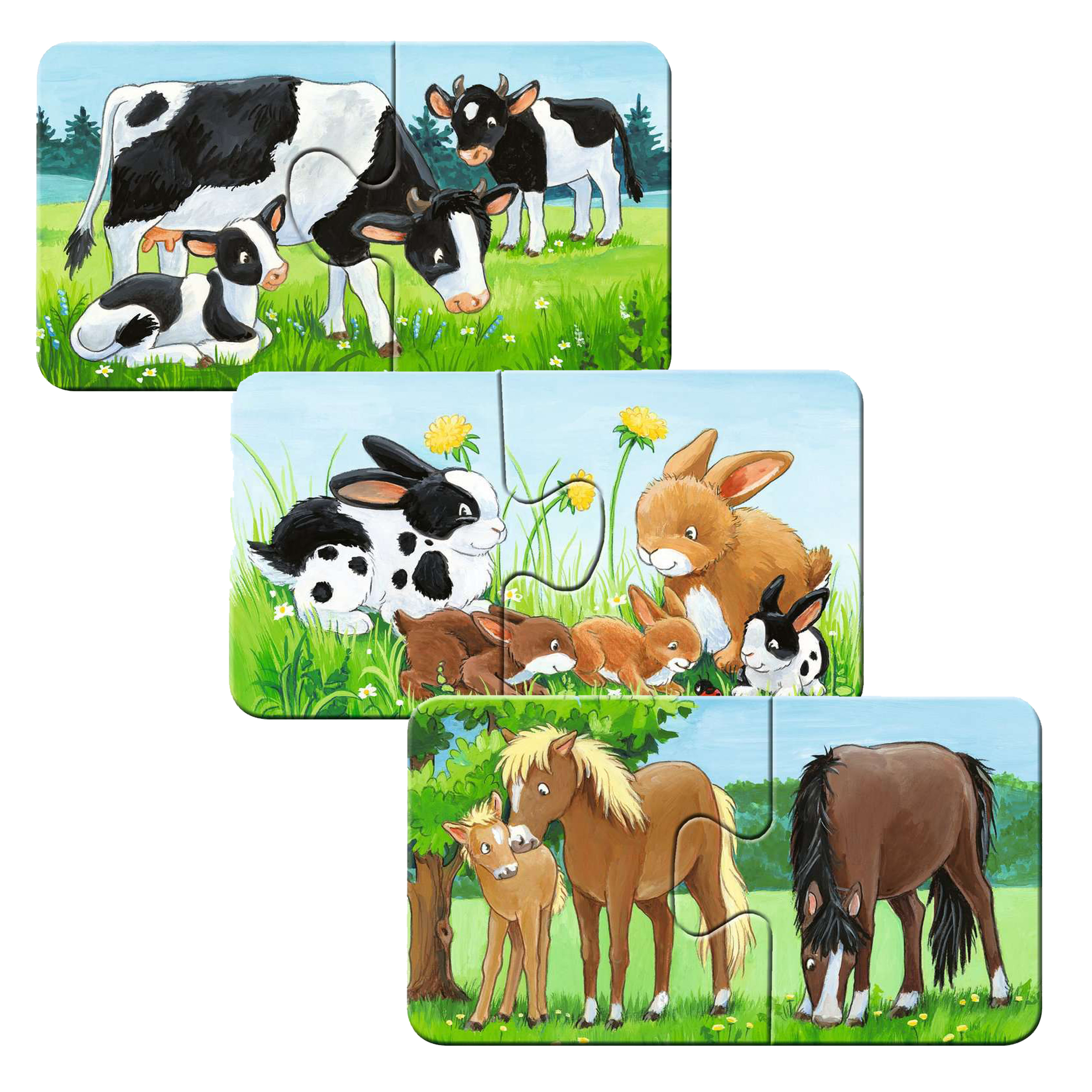 My first Puzzles 'Tierfamilien auf dem Bauernhof'