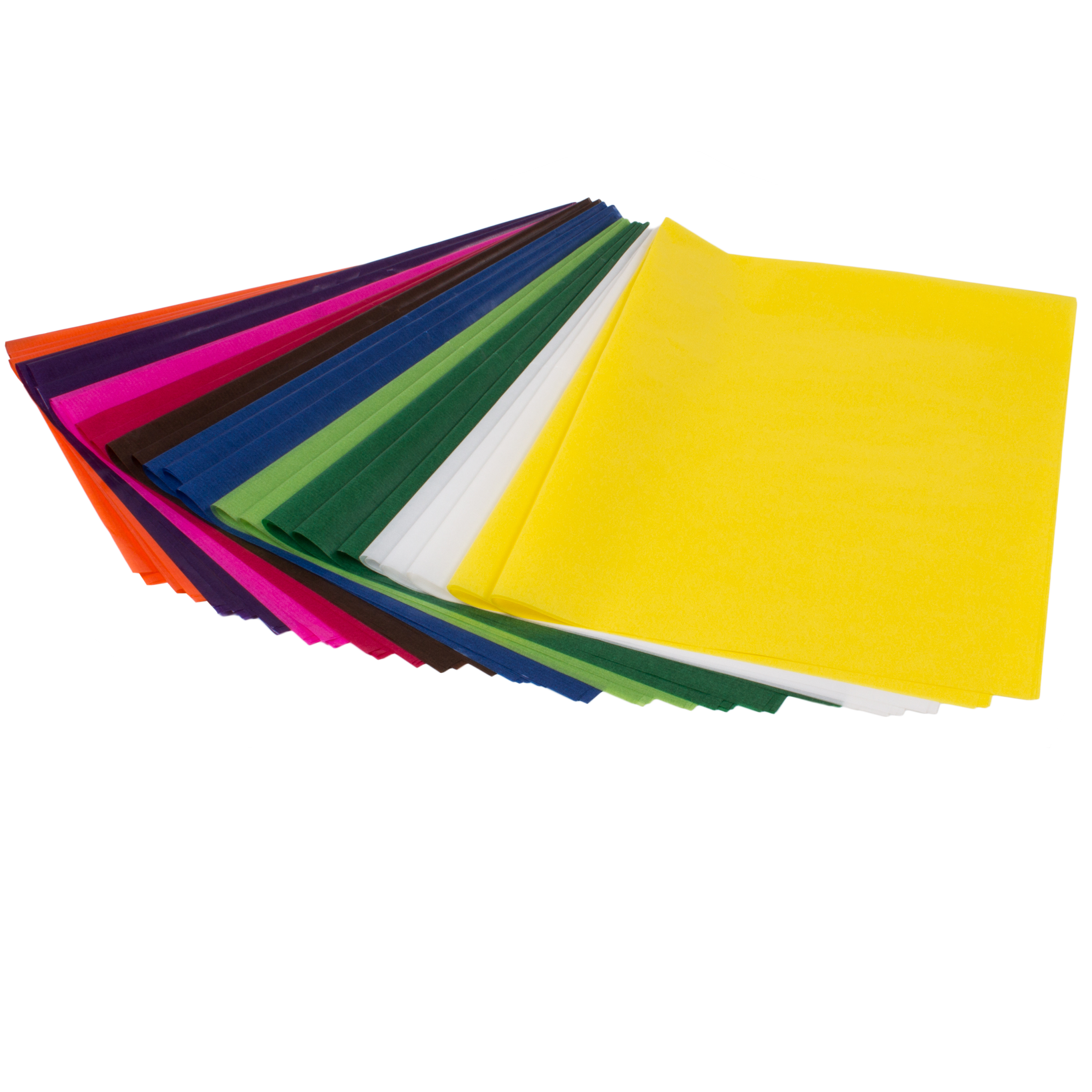 Transparentpapier farbig sortiert, 42 g/m², 100 Bögen