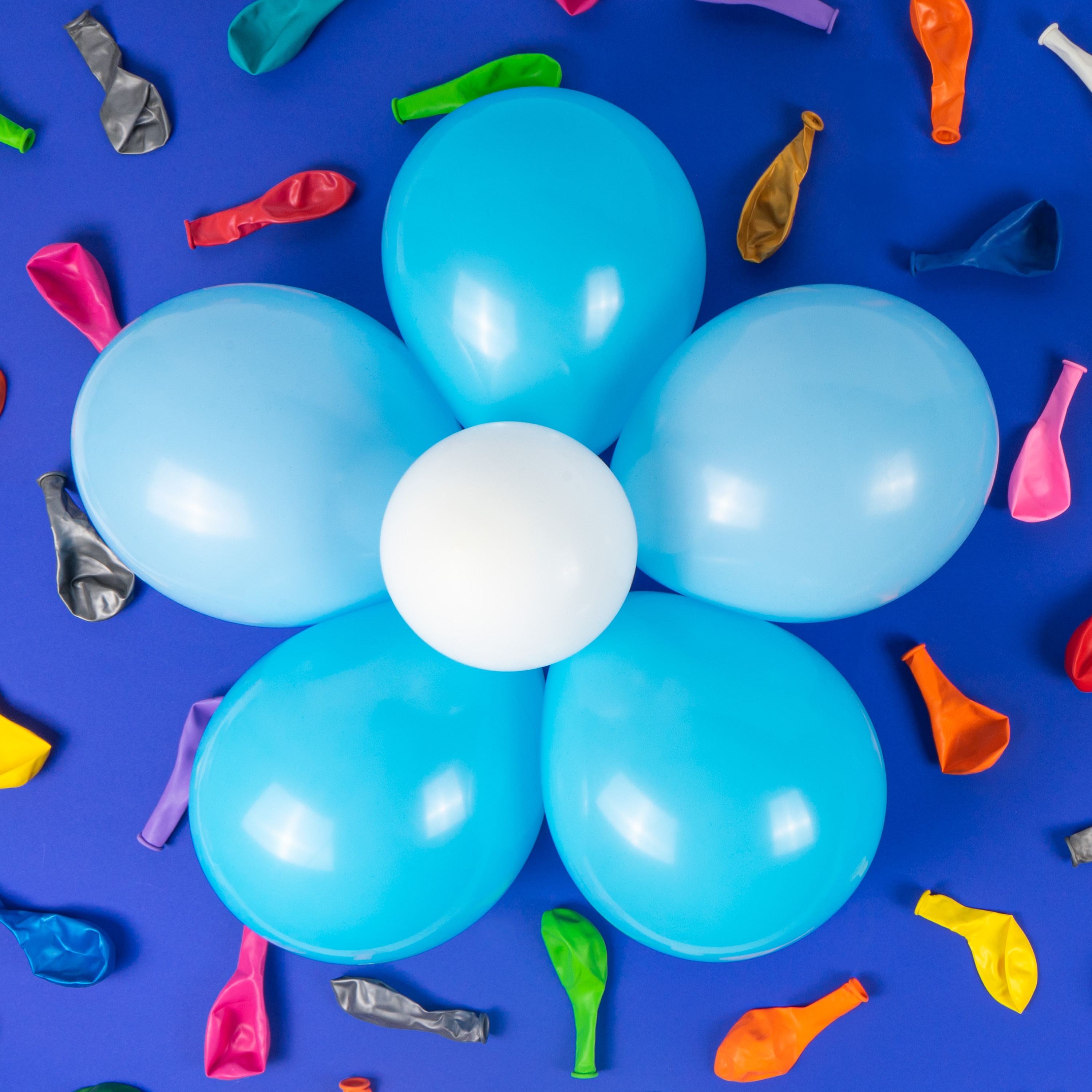Bunte Luftballons, 100 Stück