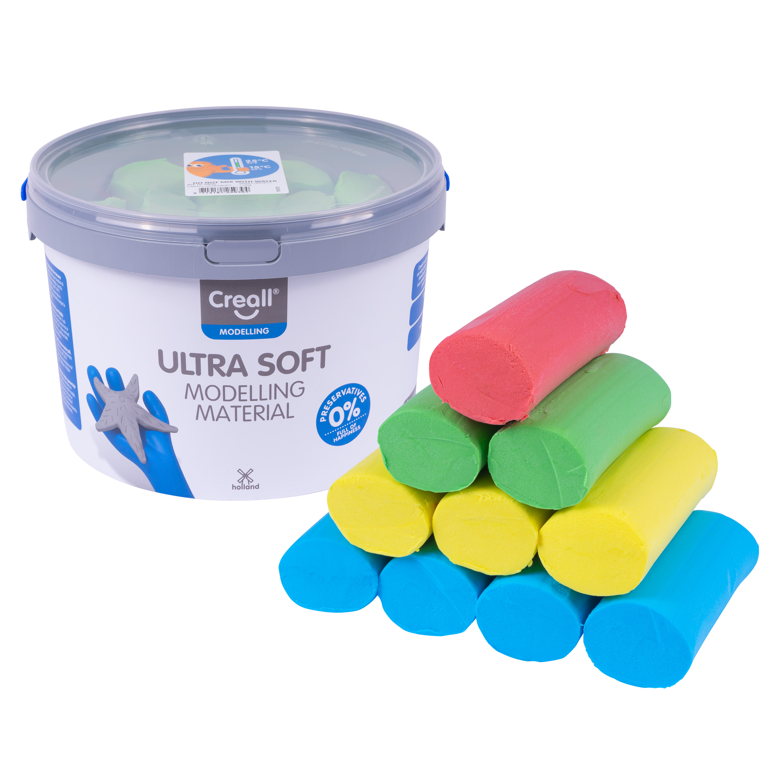 Creall Ultra Soft Modelliermasse, in Einzelfarben