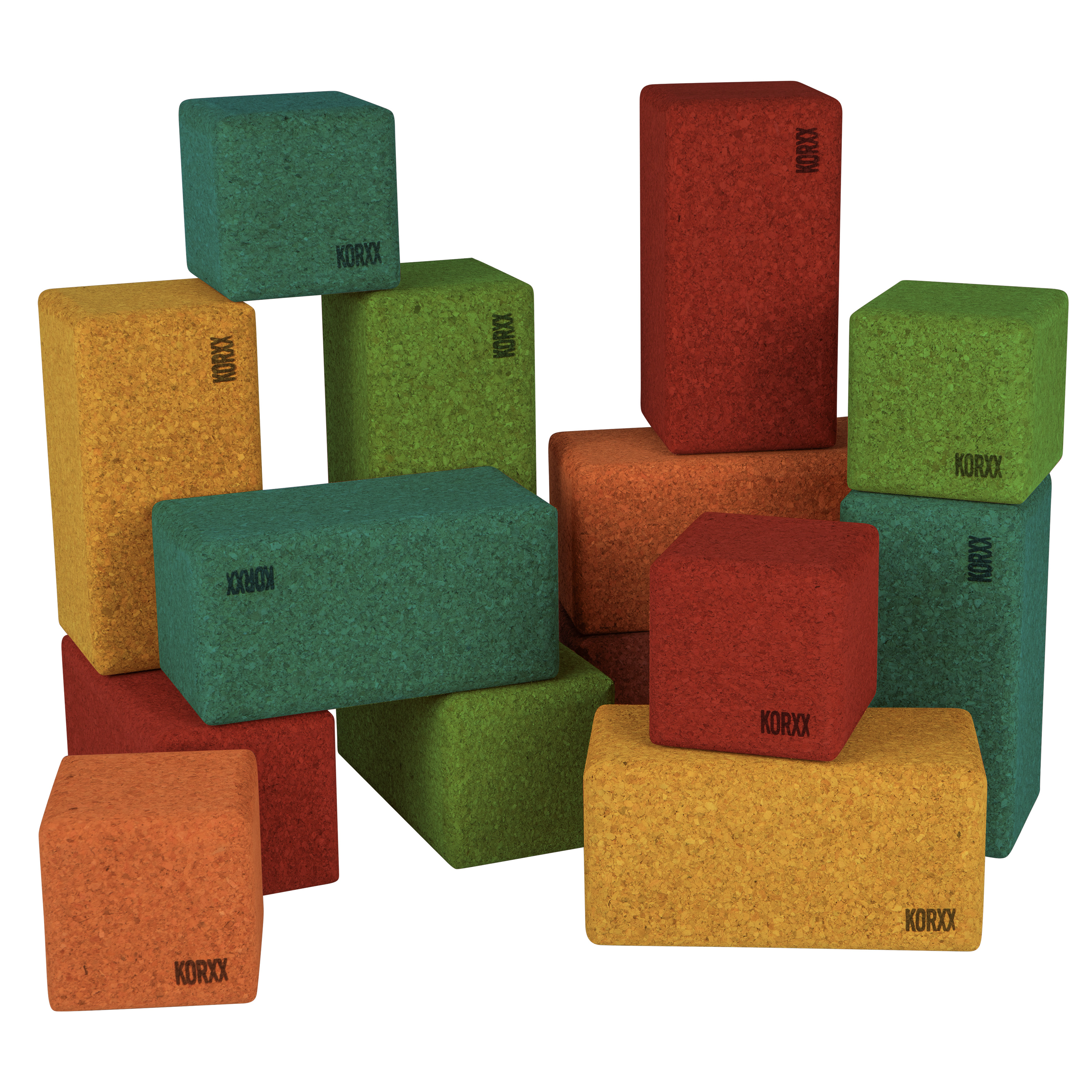 Korkbausteine 'Big Blocks 14 Color', 14 Teile