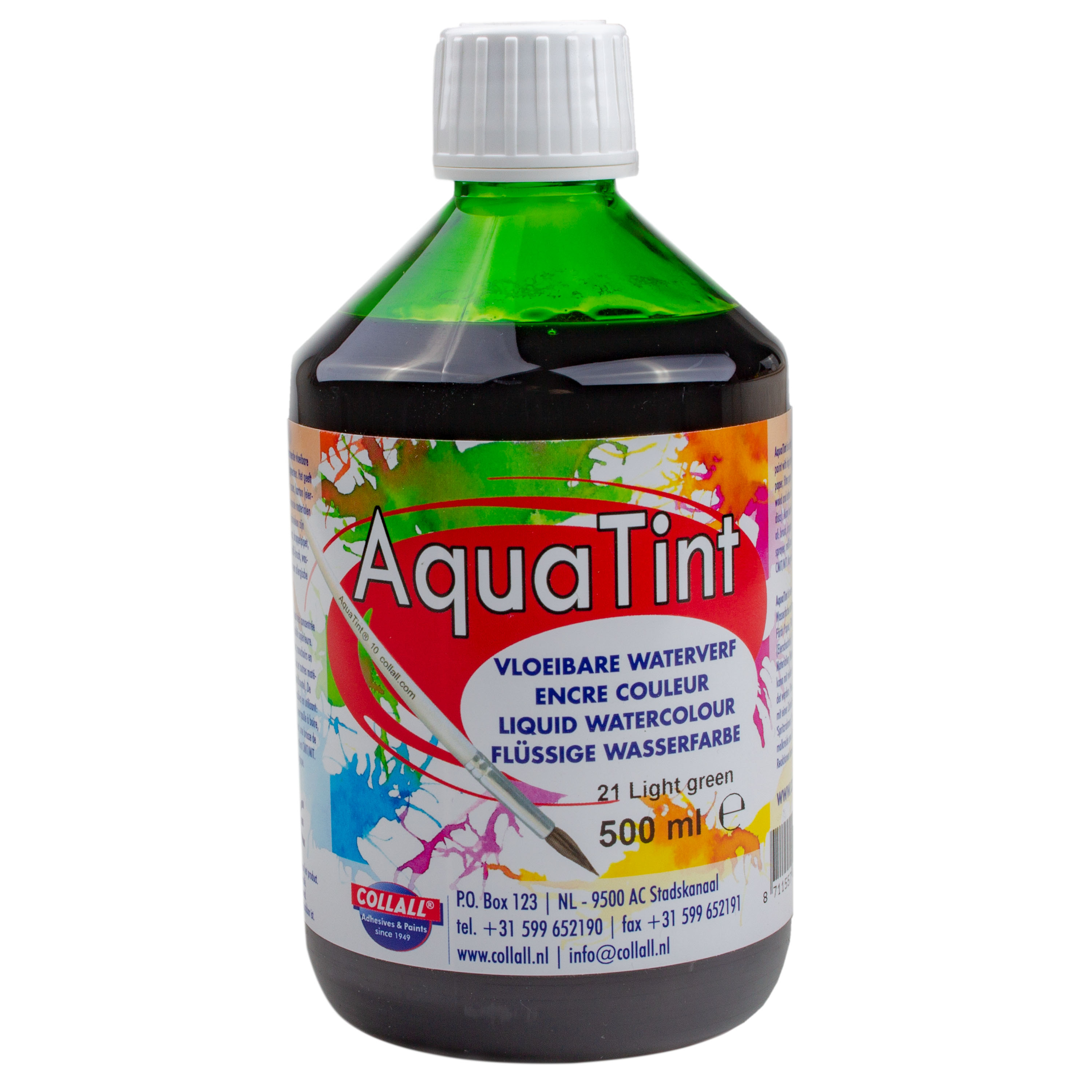 AquaTint 'hellgrün', hochwertige Pigmentierung, 500 ml
