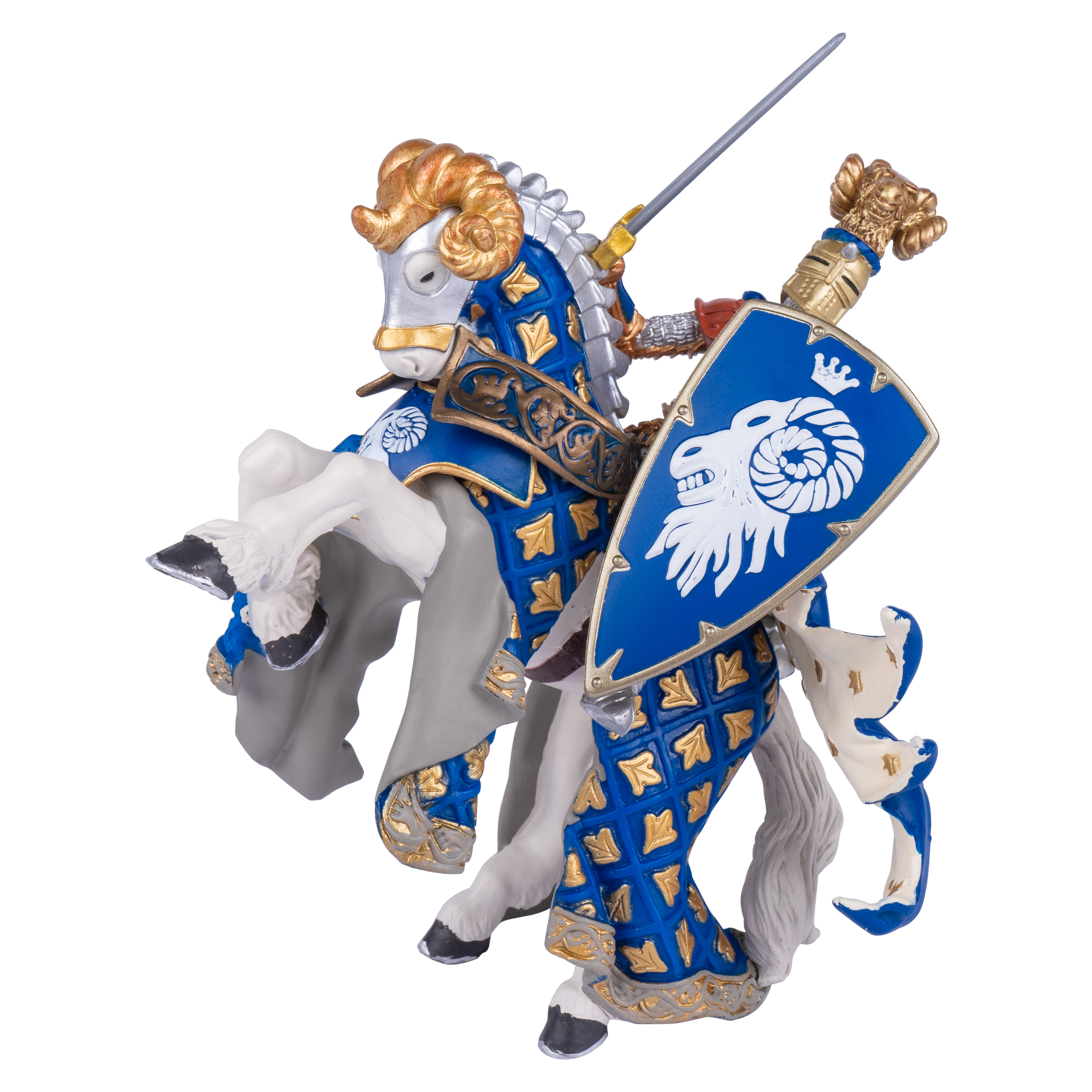 Papo Spielfigur 'Pferd mit Widder-Wappen'