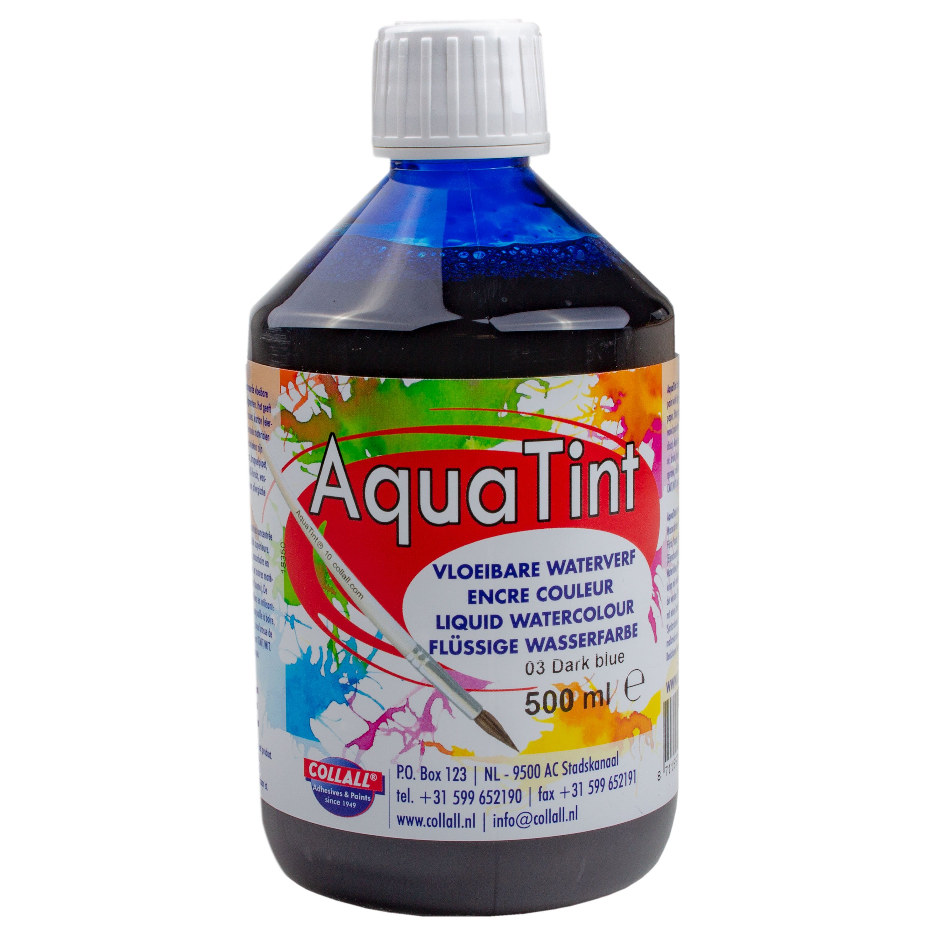 AquaTint 'blau', hochwertige Pigmentierung, 500 ml