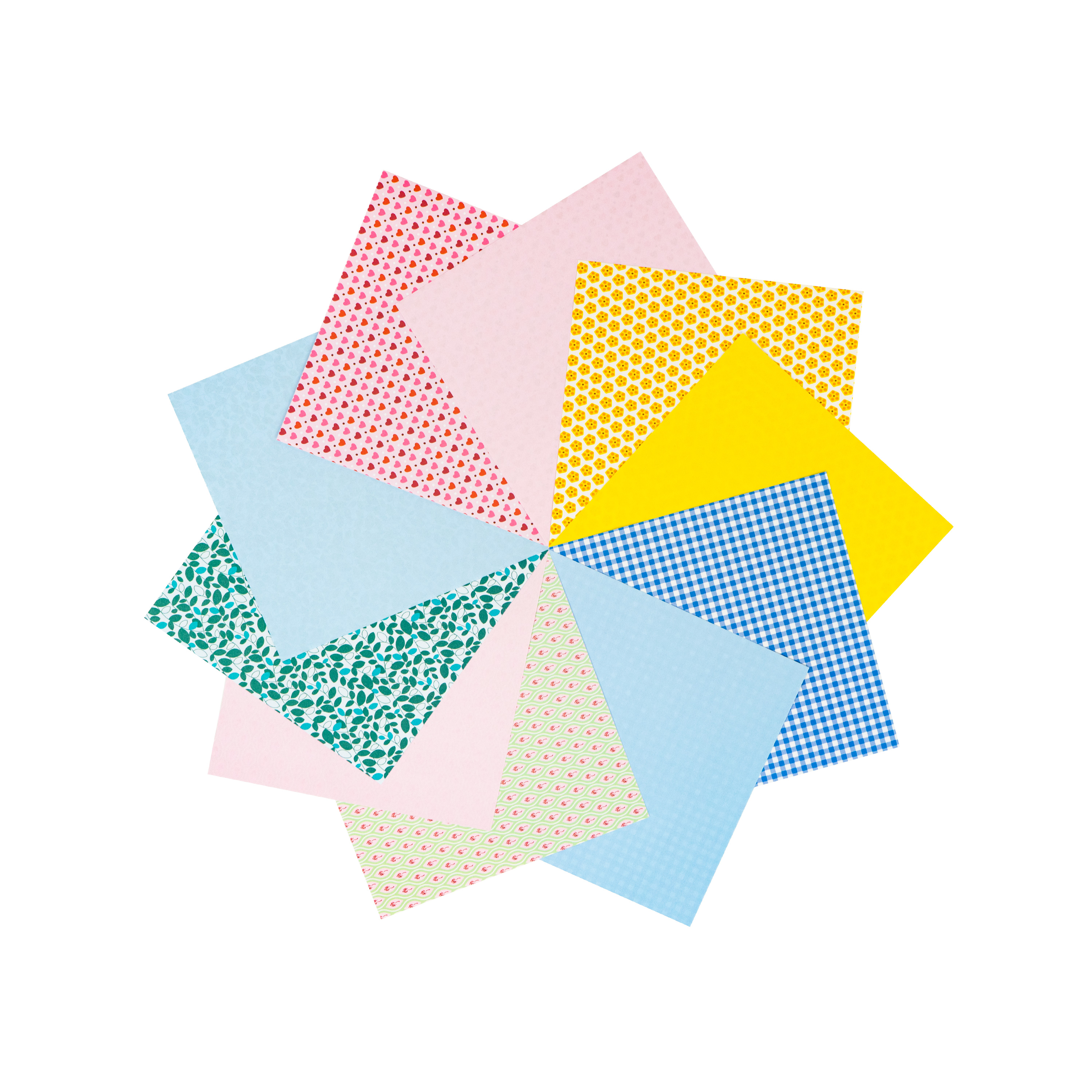 Origami Motiv-Faltblätter 'Sweet', 15 x 15 cm