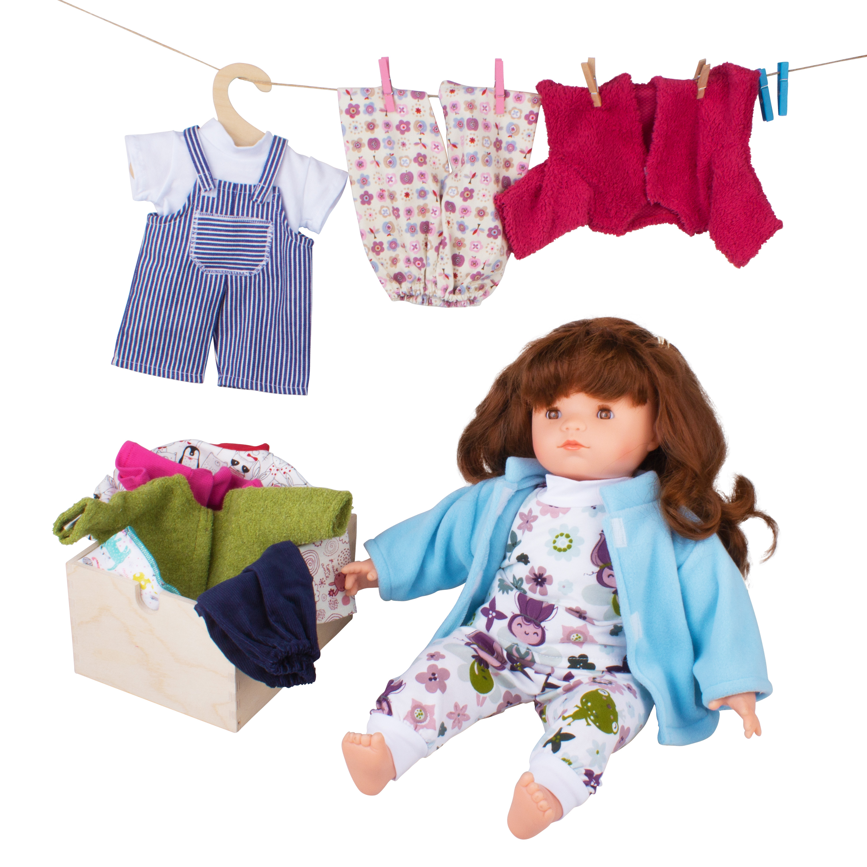 Winterkleidung für Mädchen-Puppen, Gr.38-42
