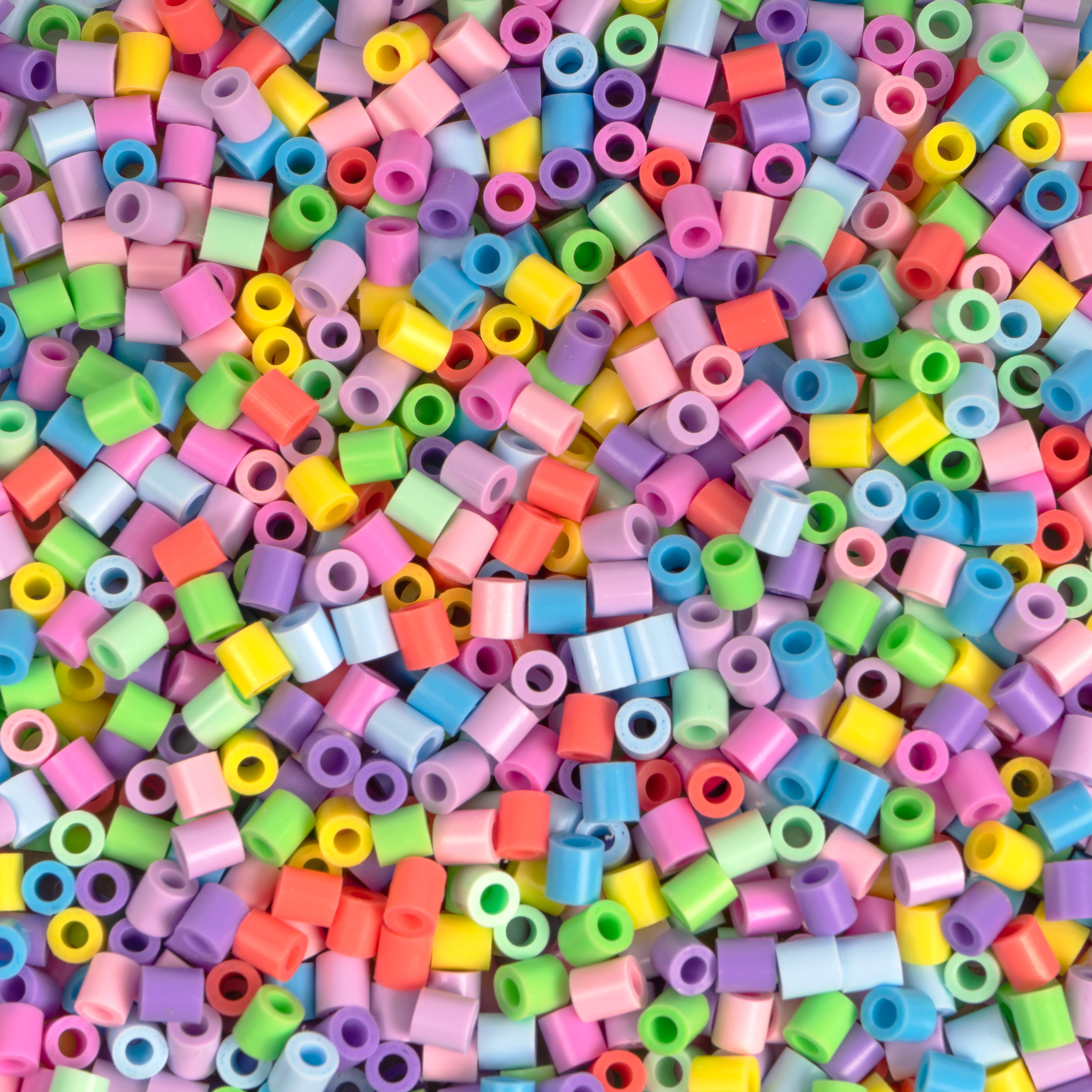 HAMA Beutel mit 6000 Bügelperlen im Pastellmix