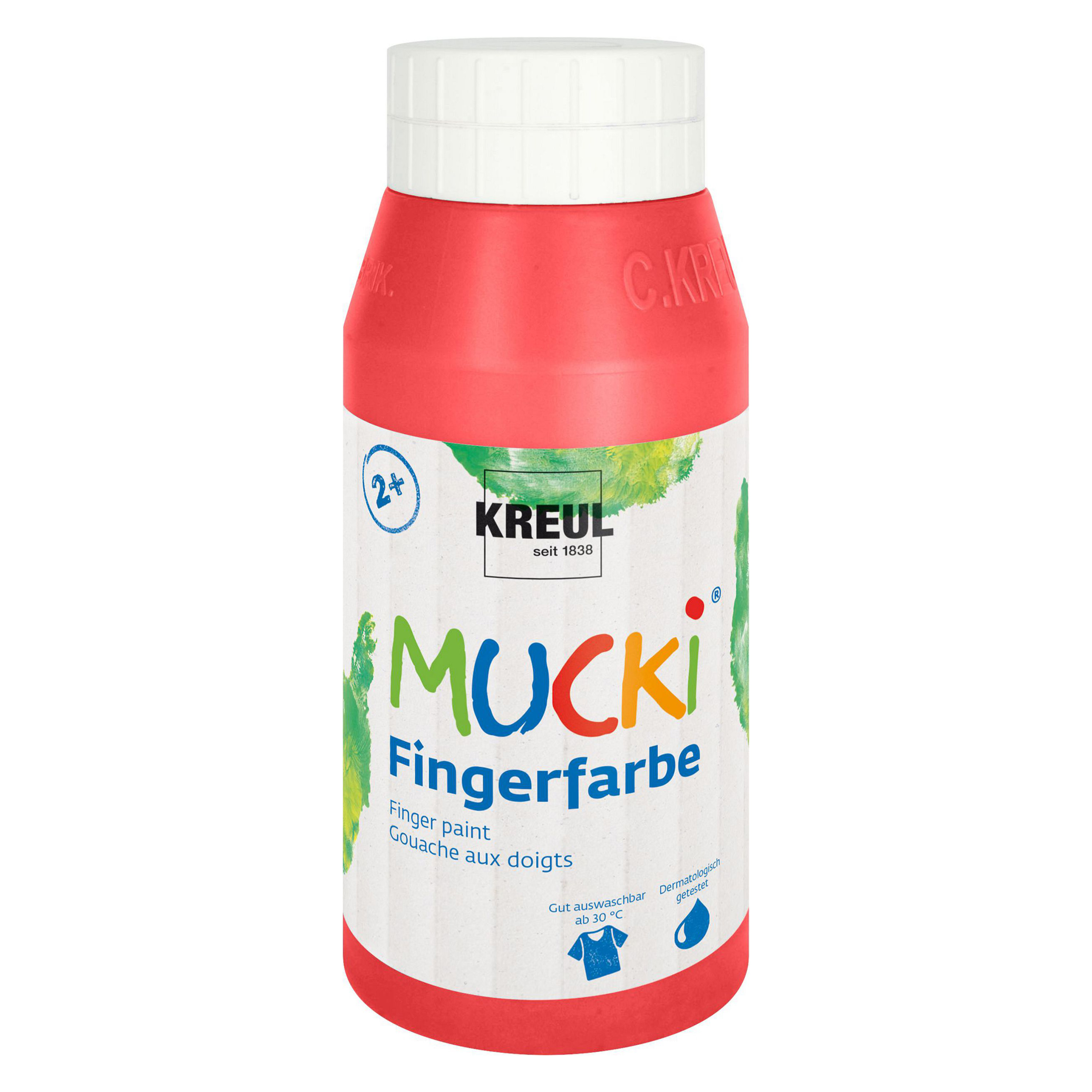 MUCKI Fingerfarbe, 750 ml, rot