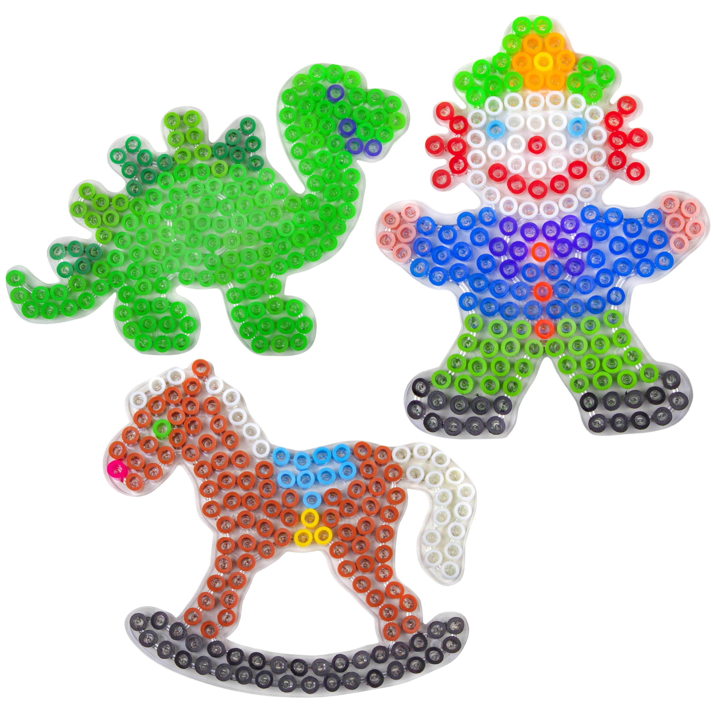 HAMA XL-Stiftplattenset Kids 'Dino, Clown, Schaukelpferd'