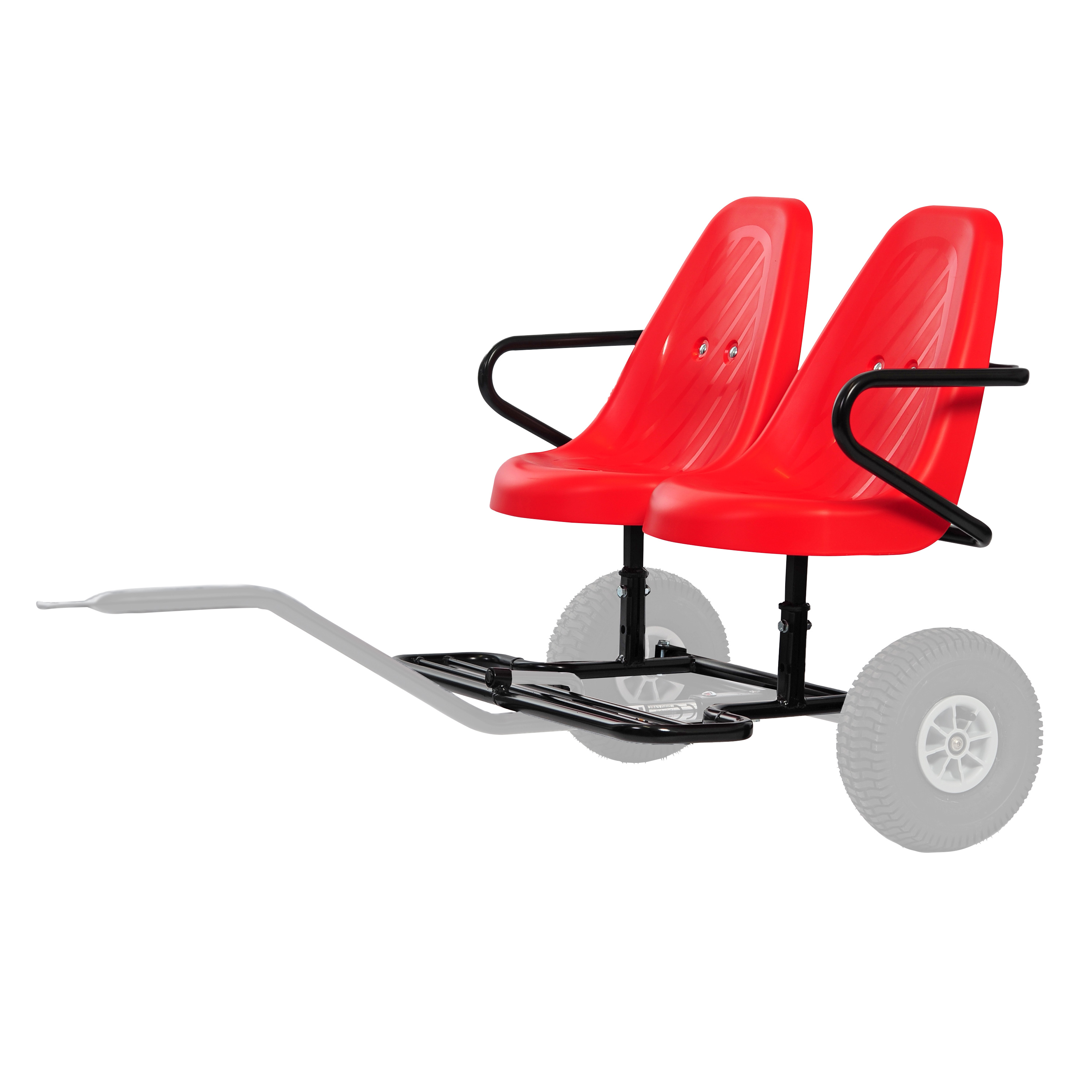 DinoCars 'Zweisitzer' rot, Anhängeraufsatz für Sporty BF1