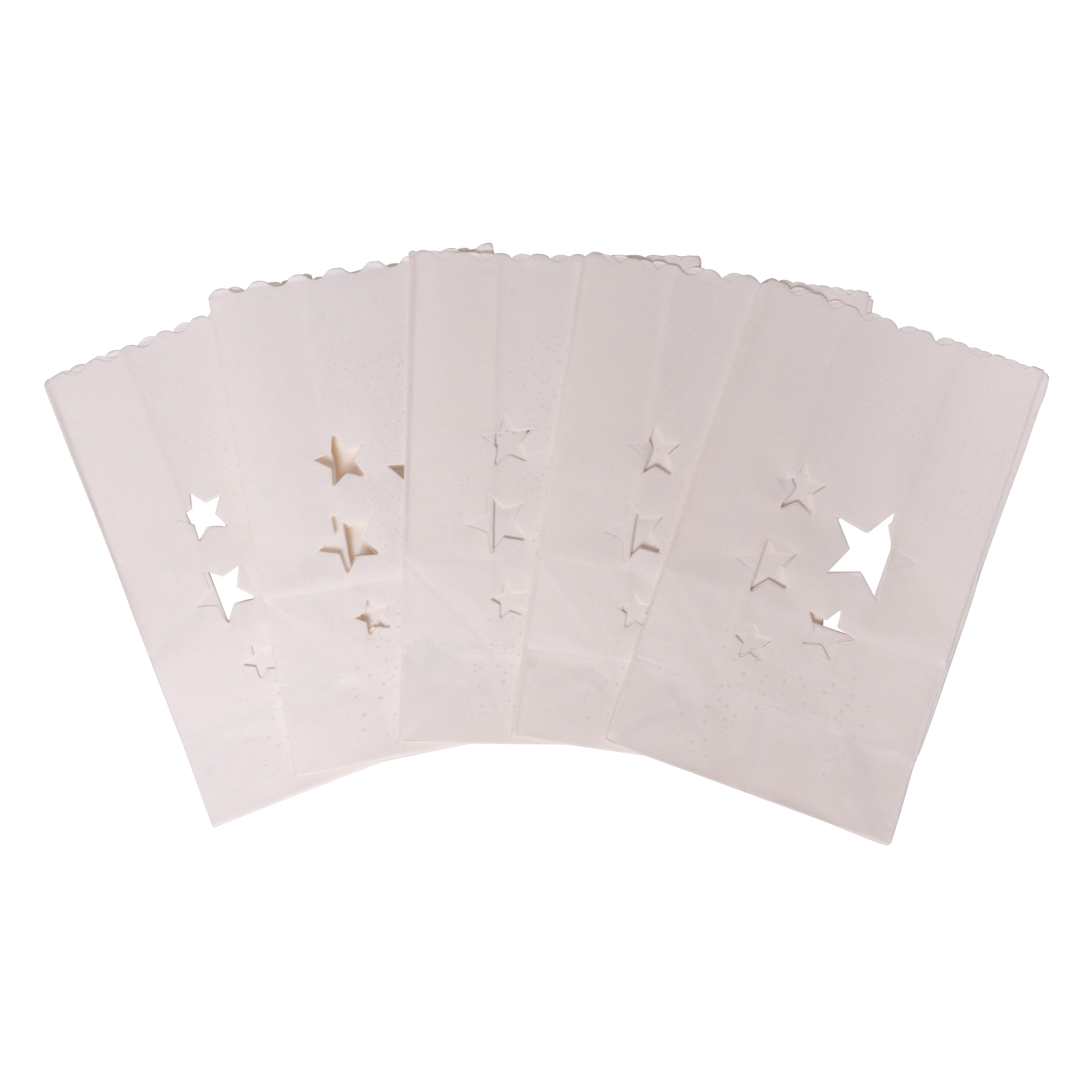 Papier-Lichtertüten Midi 'Sterne', 5er-Set