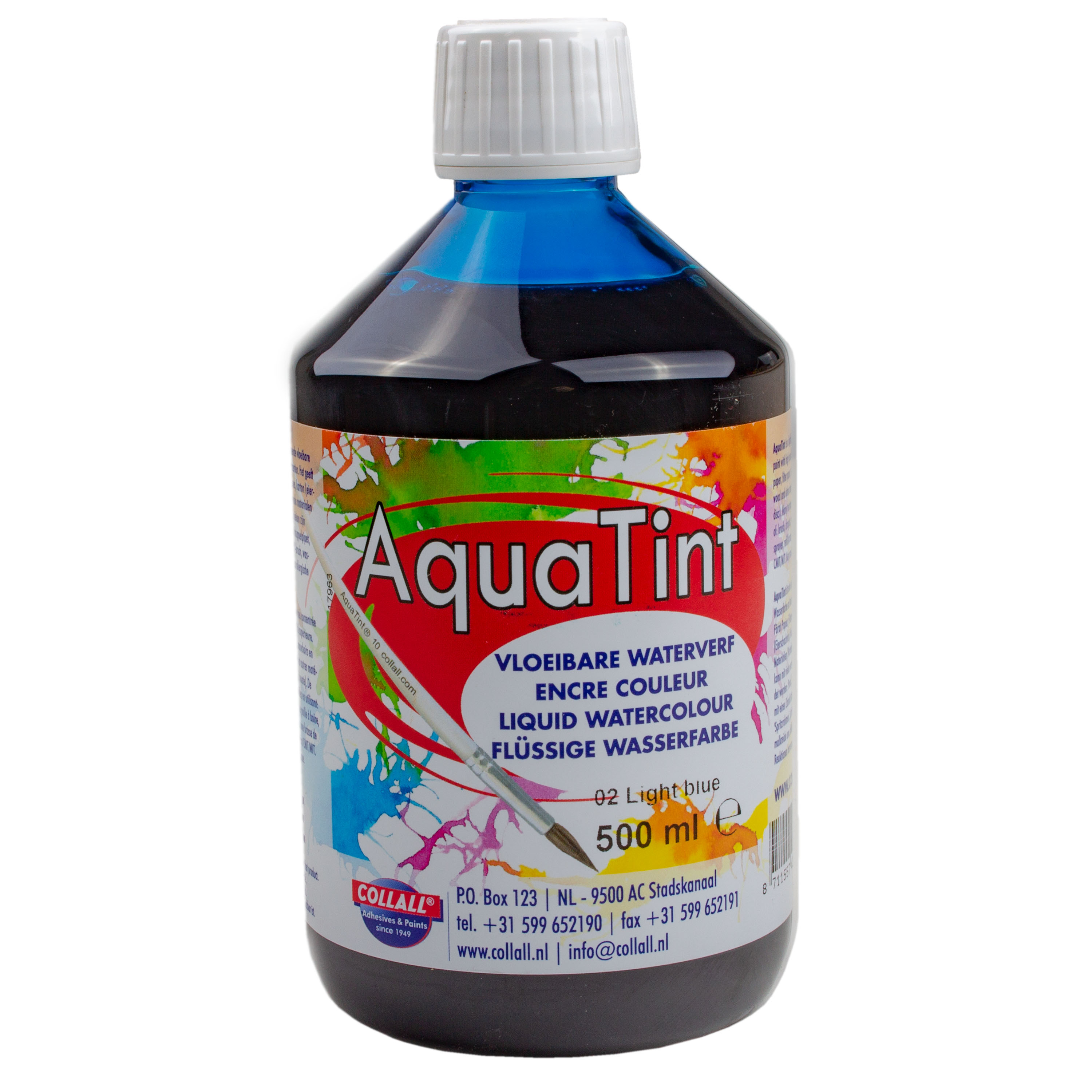 AquaTint 'hellblau', hochwertige Pigmentierung, 500 ml