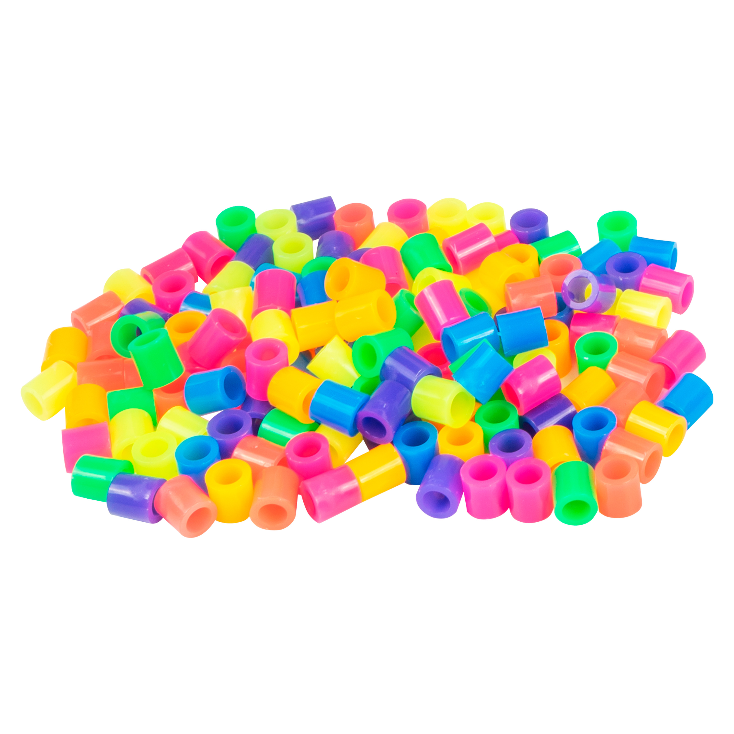 Neonfarbene XL-Bügelperlen im Eimer, 5.000 Stück