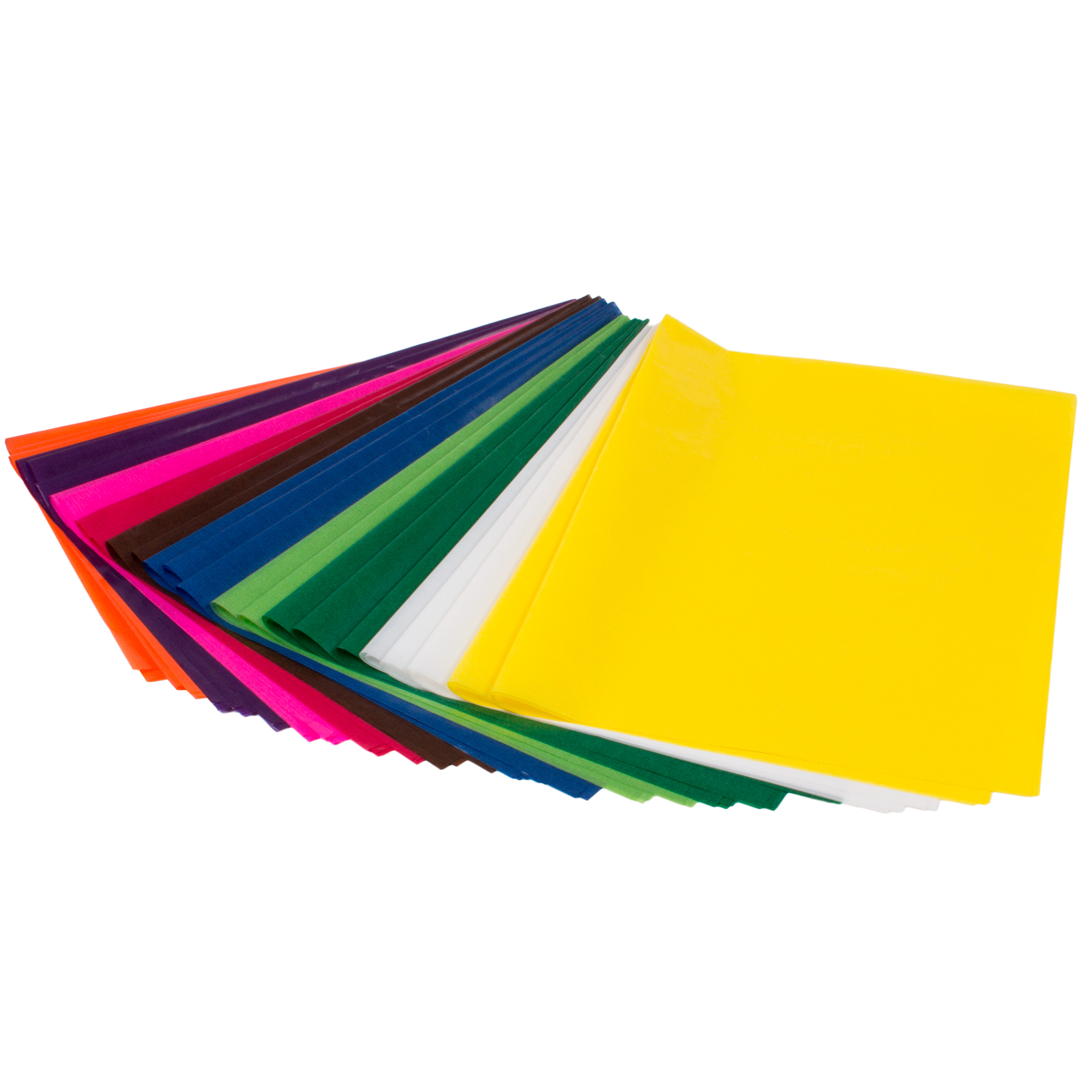 Transparentpapier farbig sortiert, 42 g/m², 25 Bögen