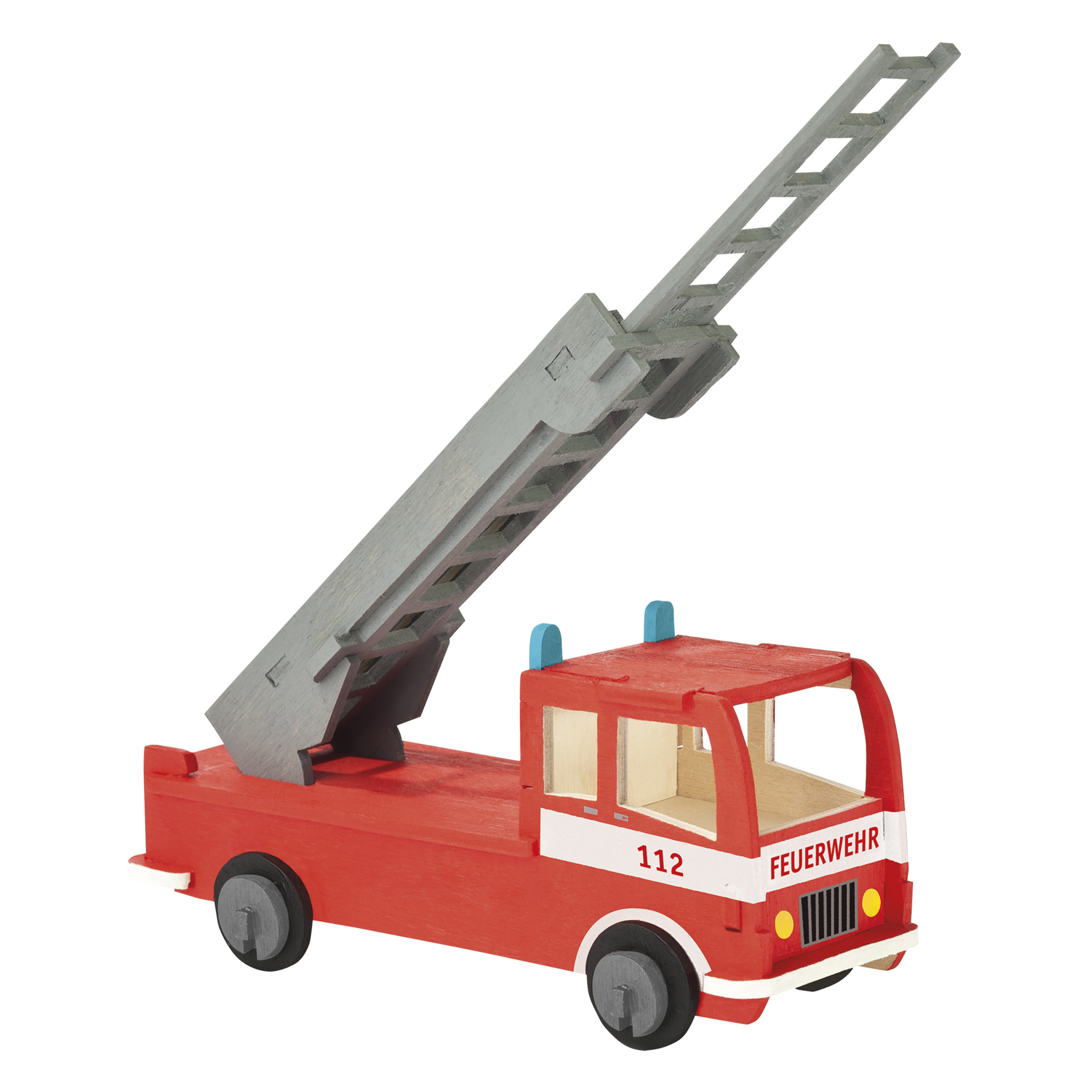 Laubsägevorlage DIN A4 'Feuerwehrauto'