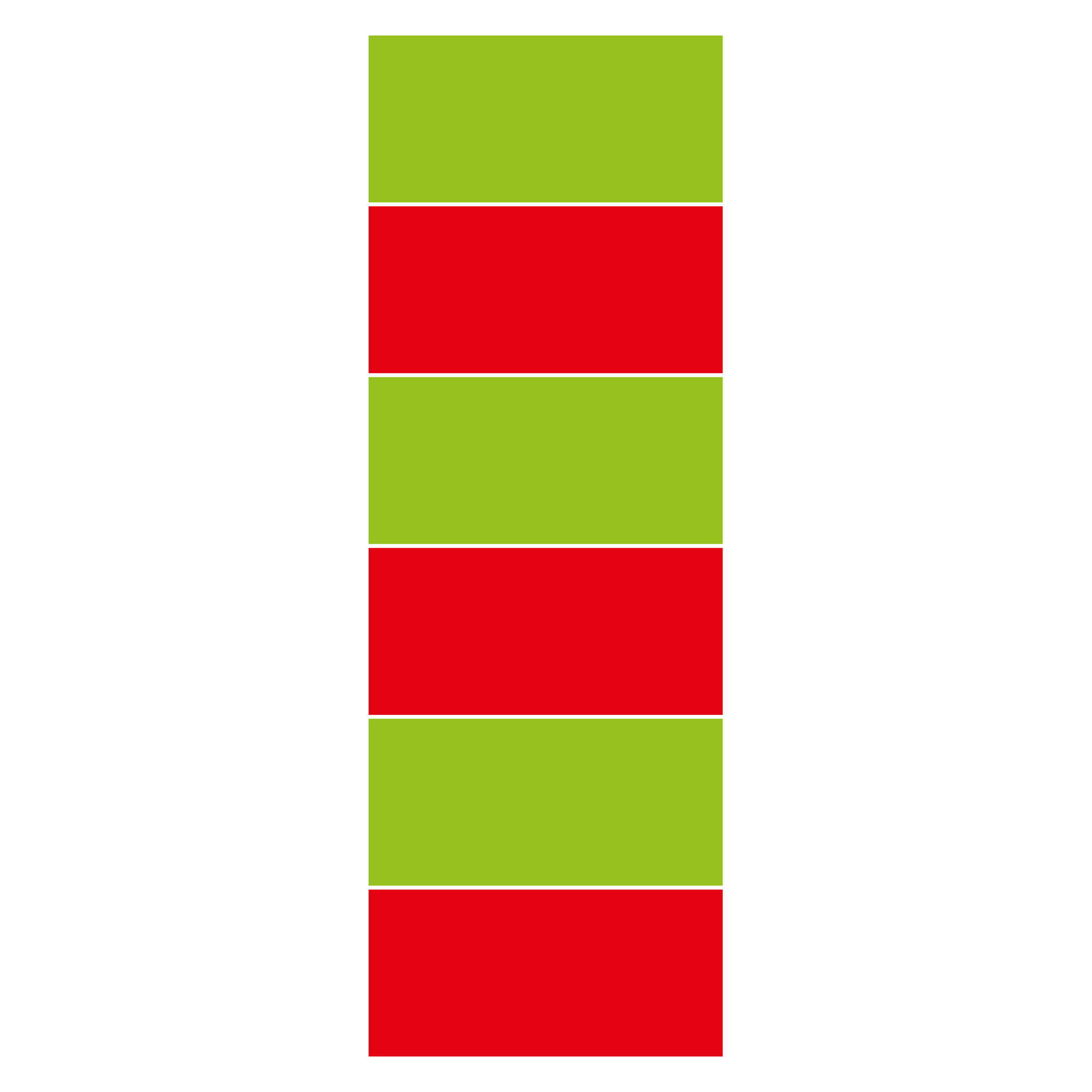 Faltmatten 2-farbig hellgrün & rot, 360 x 120 x 3 cm