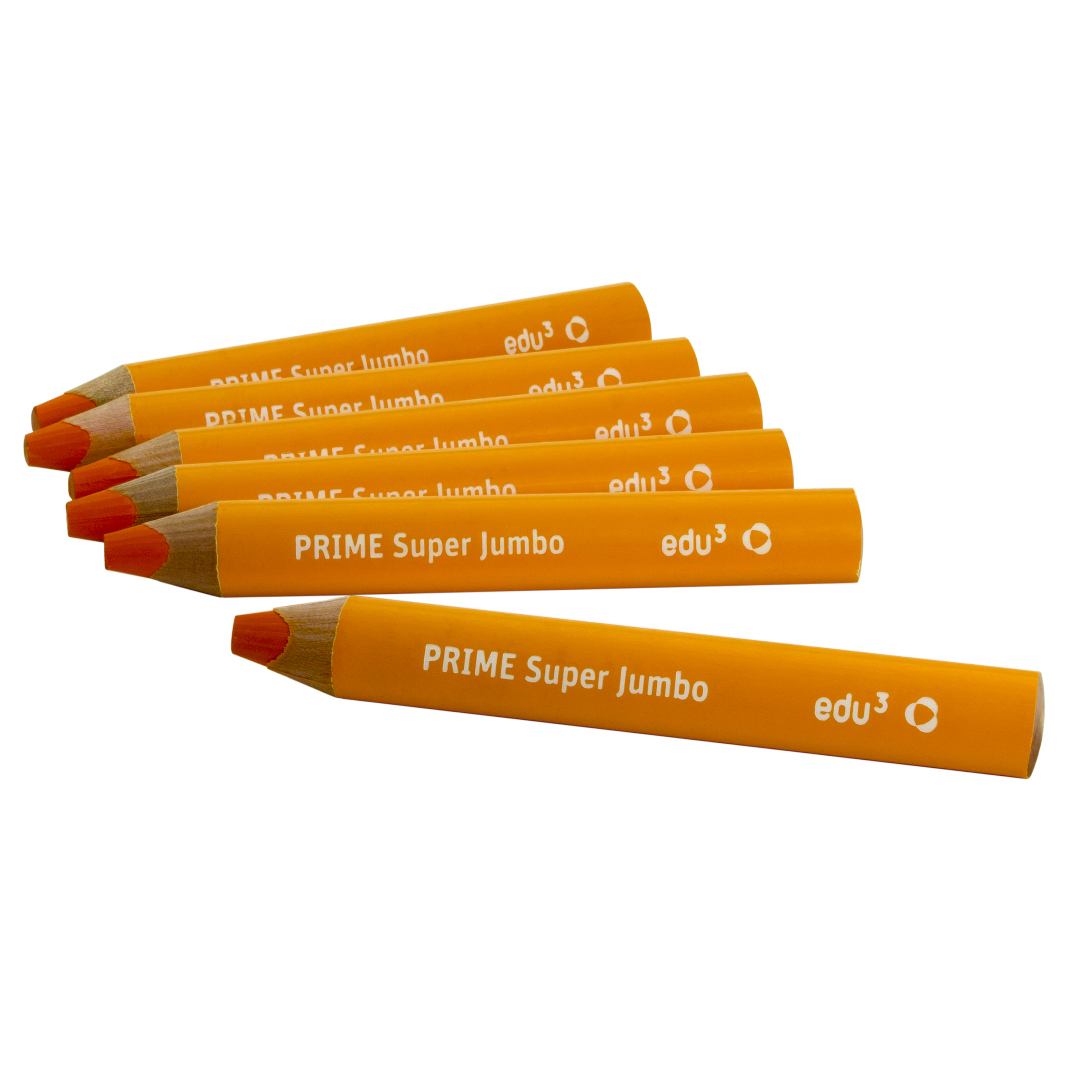 edu³ PRIME Super Jumbo '6er-Set', orange