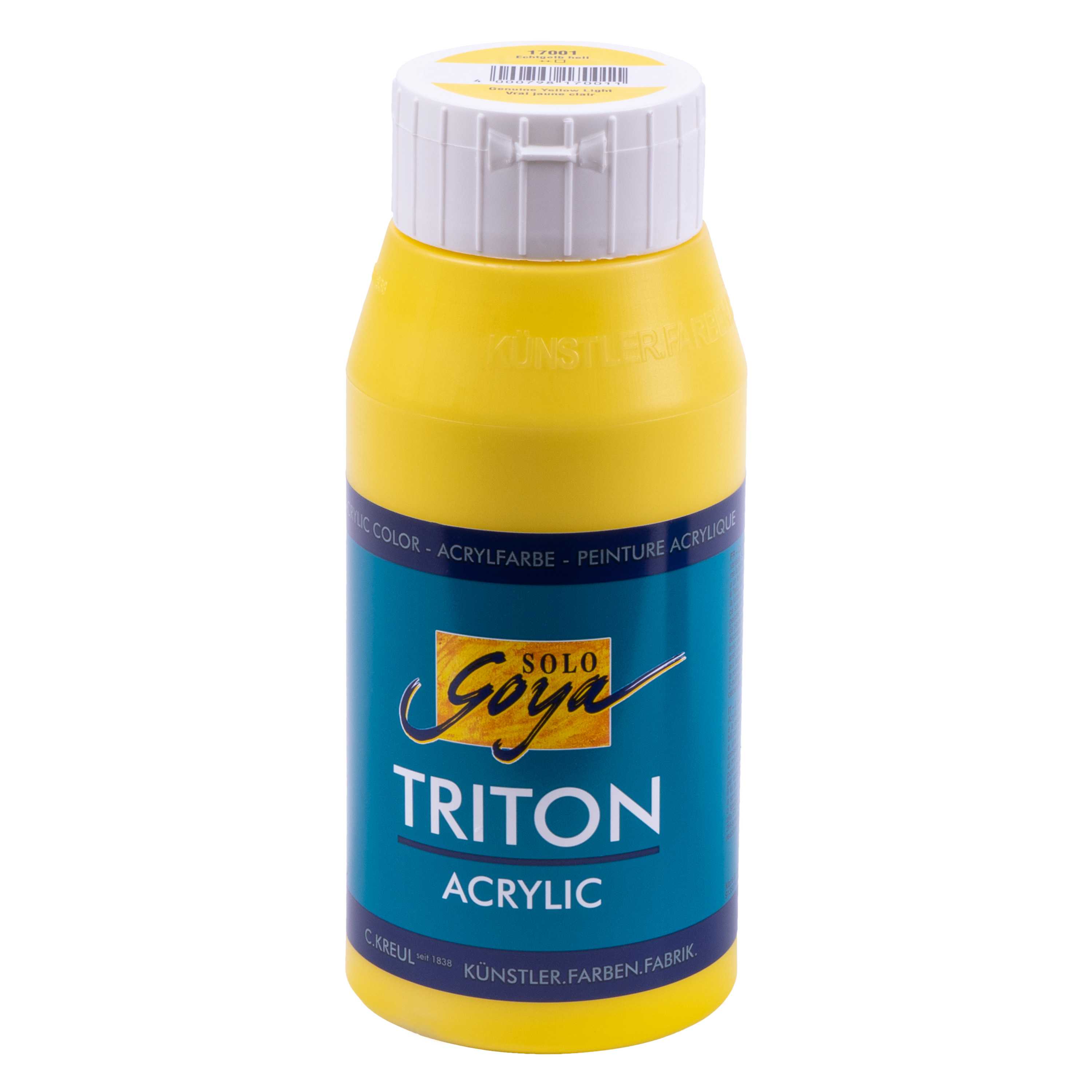 SOLO GOYA Triton Acrylfarbe, echtgelb, 750 ml