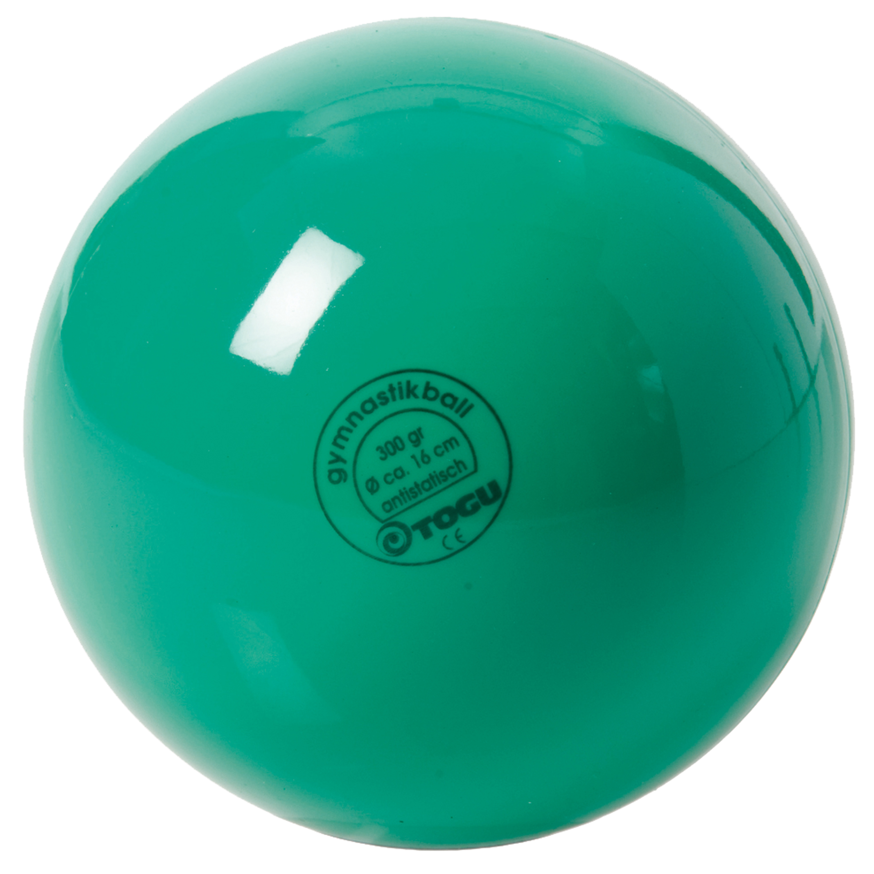 Gymnastikball 'Standard - grün', Ø 16 cm, 300 g